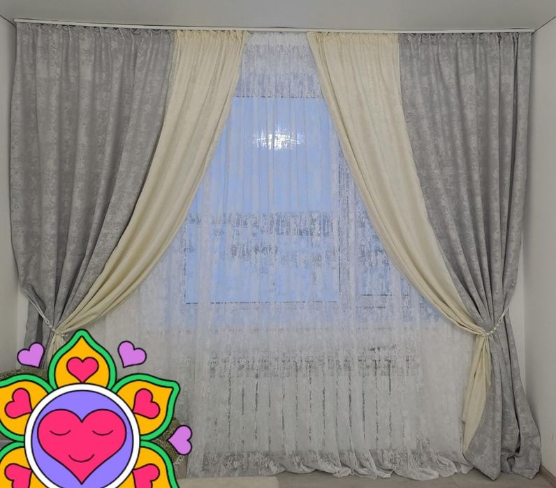 Срочно  продам шторы комплект