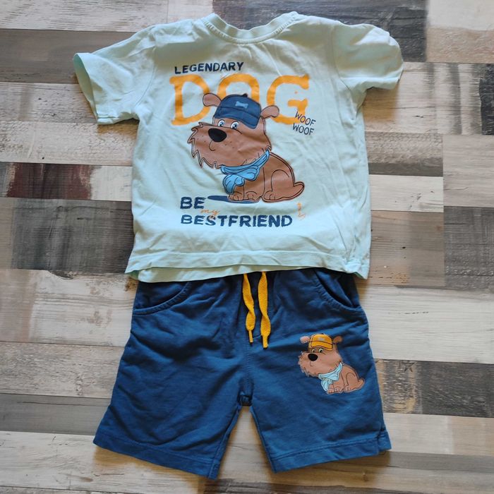 Лот летни дрехи за момче тениски къси гащи 86-92