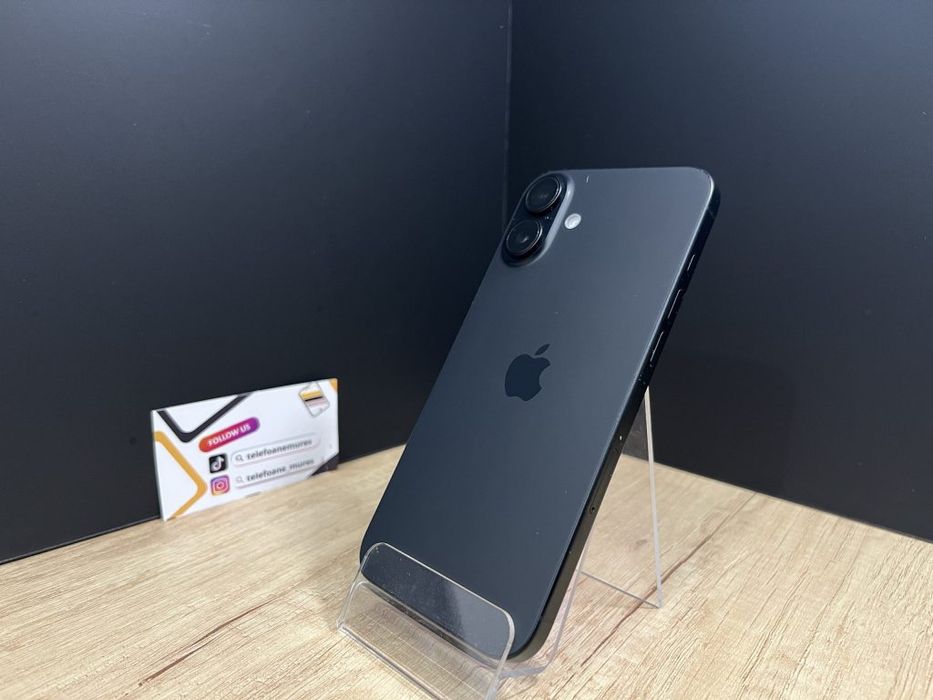Iphone 16 Plus 128Gb Black Second-Hand Foarte Bun 3 ani garanție, Tele