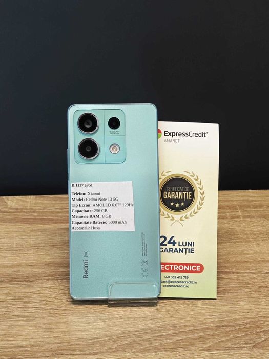 Xiaomi Redmi Note 13 5G 8/256gb (ag 51 b.1117) 550 Lei