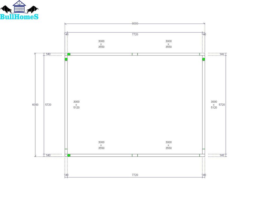 Хале,Халета,Складове,Навеси - 48м² - 8м х 6м