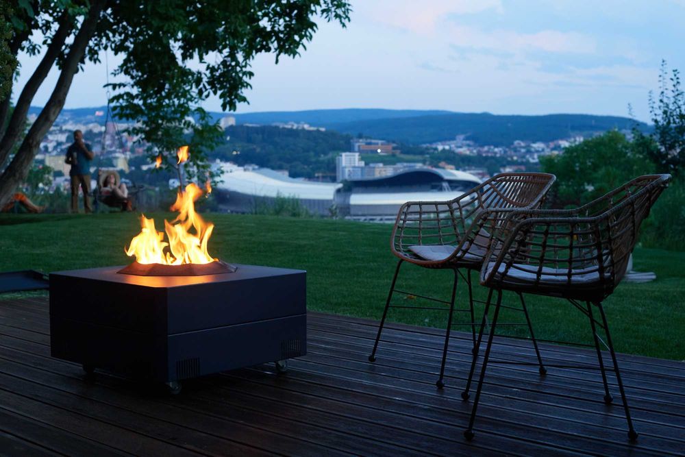 Masa de cafea/firepit smokeless/semineu de terasa