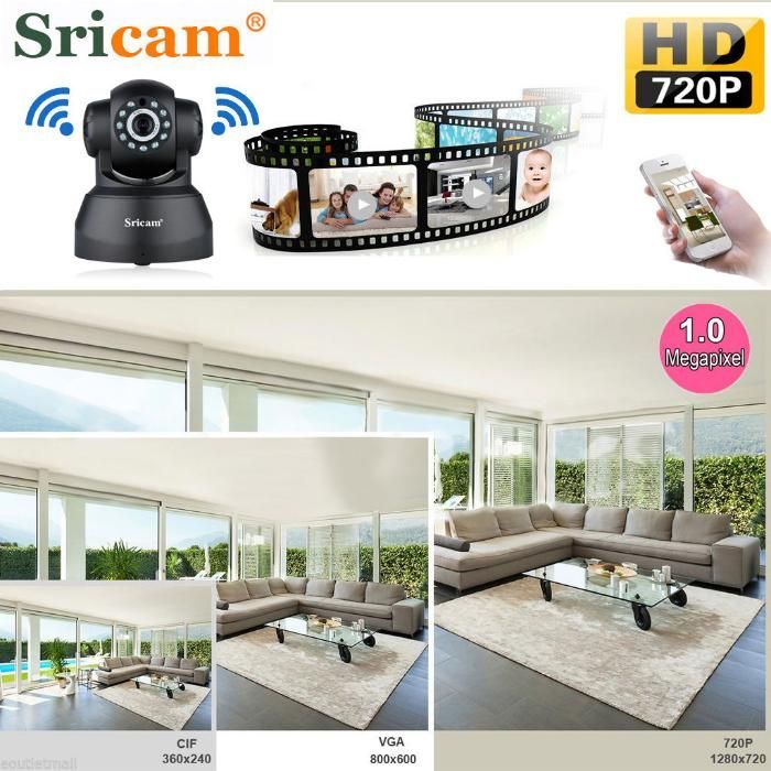 Camera video supraveghere IP WiFi Megapixel motor+sunet+card