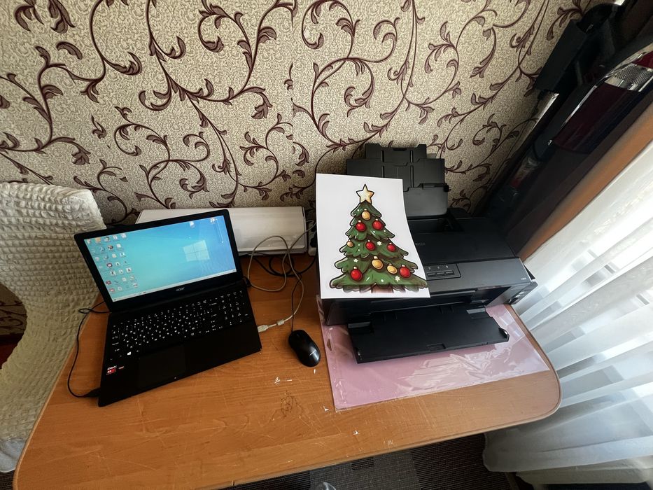 Принтер+ подарка ноутбук A3 epson l1800 эпсон л1800