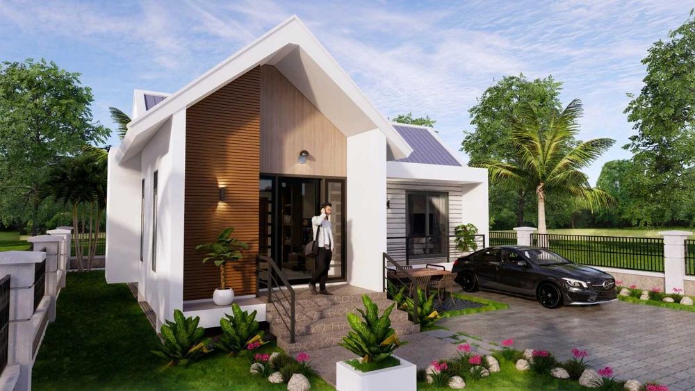 НА ИЗПЛАЩАНЕ - Евтина сглобяема къща с 2 спални, 116 кв. м