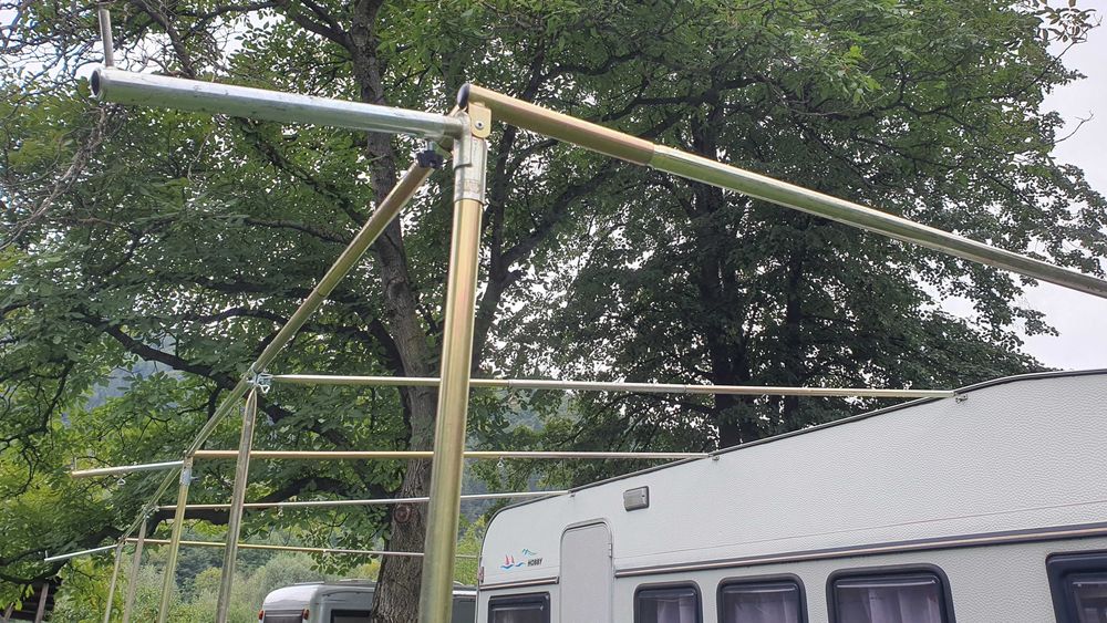 Schelet  otel zincat pt corturi de rulota de max 10m import Germania