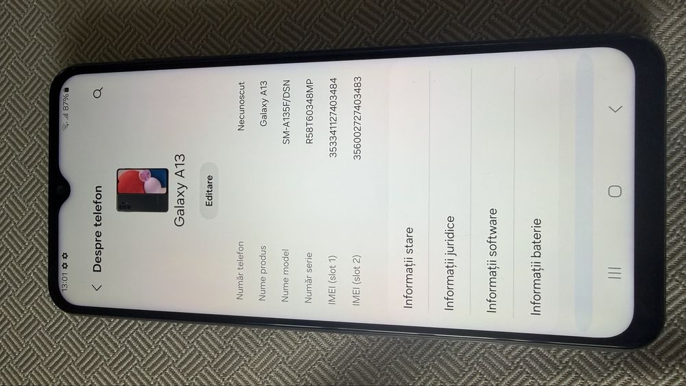 Samsung A13 dual sim/ 64 gb/ 4 gb ram