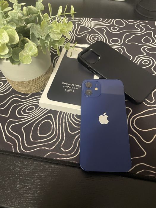 iPhone 12 64GB Blue – Stare Foarte Bună + Cadou Husă Piele MagSafe
