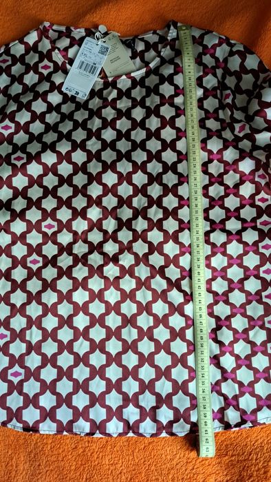 Bluza Mango cu imprimeu rosu-grena (noua)