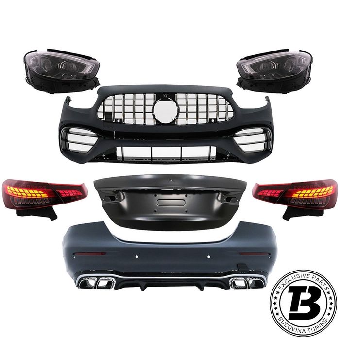 Pachet Exterior compatibil cu Mercedes E Class W213 conversie la E Class W213 Facelift