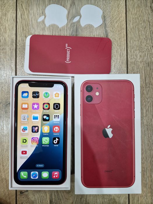 IPhone 11, 64 gb, RED probuct limited, в коробке за 60000 тг.