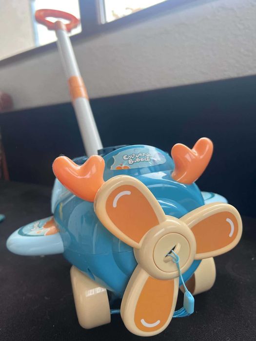 Играчка за сапунени балони Moni Toys - Самолет, Blue Flyer