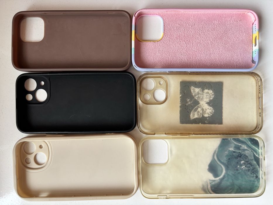 6 кейса + 2 протектора Iphone 13 mini