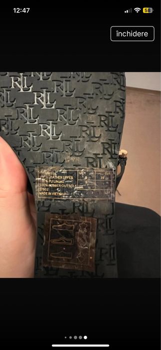 Sandale piele naturala Ralph Lauren masura 39