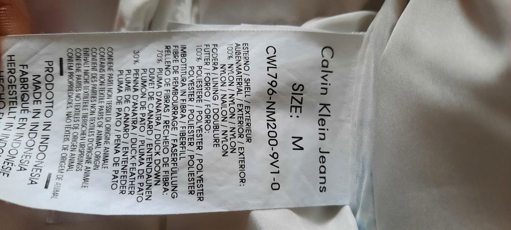 Яке Calvin Klein перлено бяло M