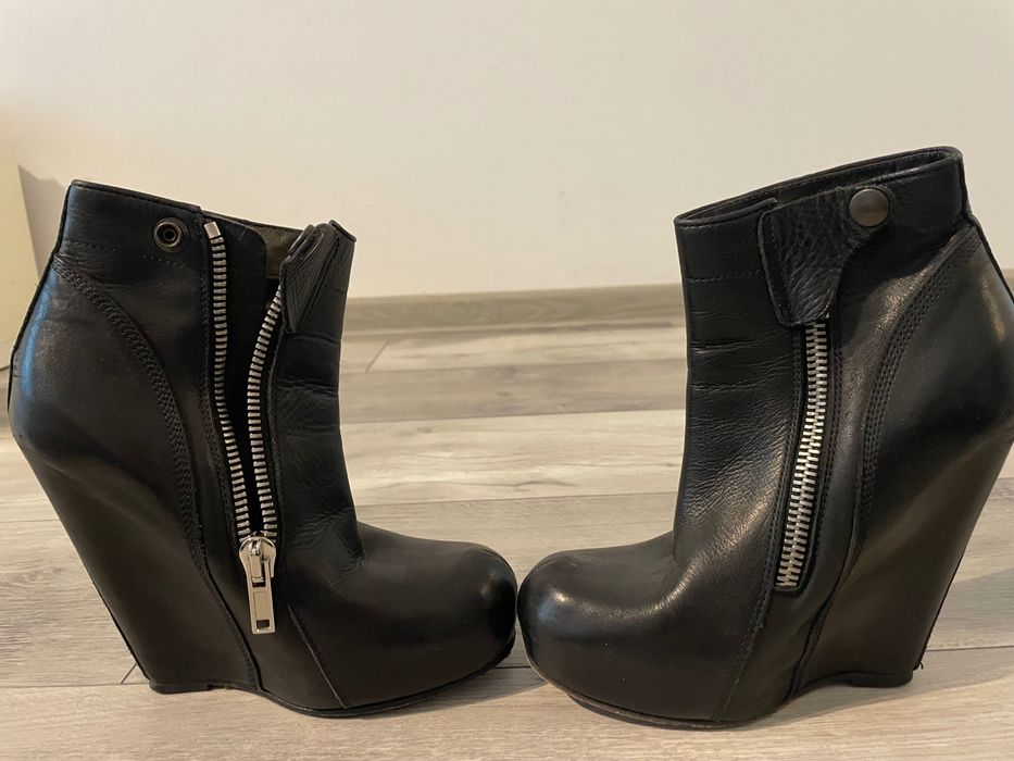 Botine Rick Owens negre 35/36