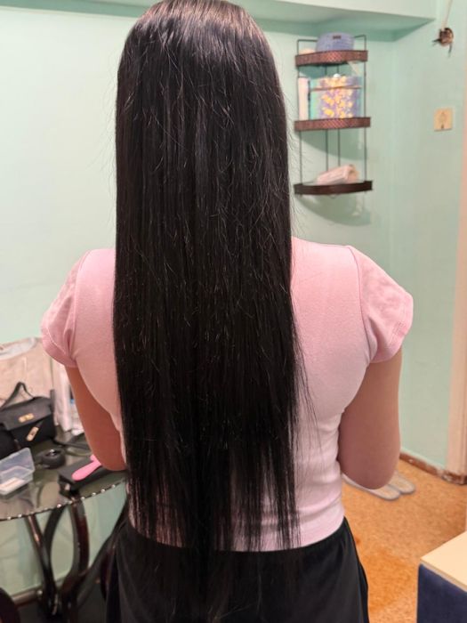 Наращивание волос коррекция