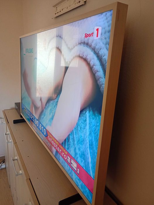 Tv Smart Quled 4k one conect echipat cu ramă+ suport de perete Samsung toate originale
