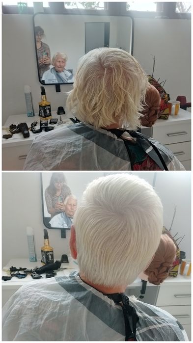 Tuns vopsit pensat aranjat păr pensat,makeup, tratament facial