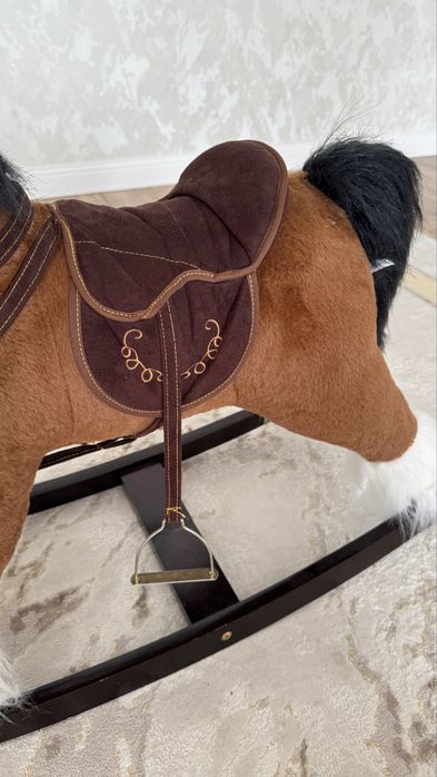 Качалка лошадка, коричневый