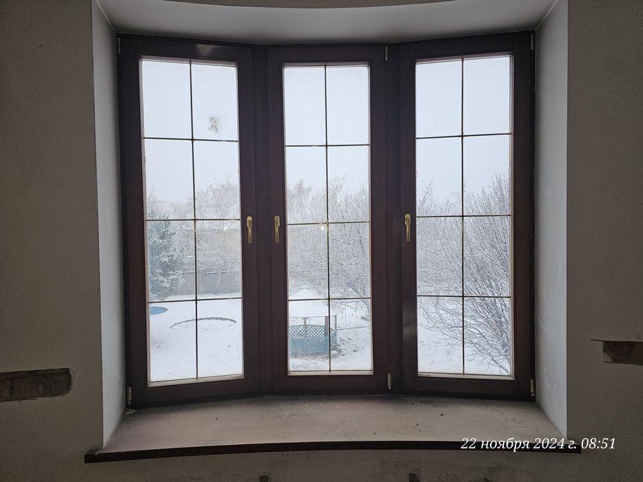 Окна деревянные со стеклопакетом