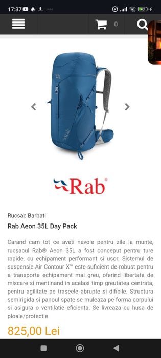 Super calitate: Rab Rucsac călătorie drumeție 35 l
