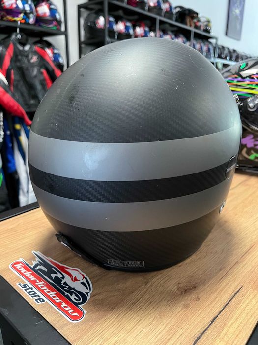 Чопър скутер мото каска BOGOTTO ZEUS Carbon ,М 57-58см, тегло 900гр.