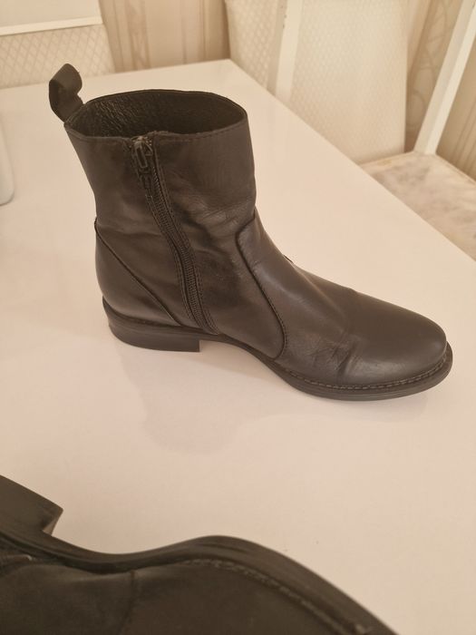 Ботинки чистая кожа