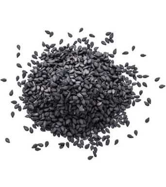 Seminţe de susan negru,bogate in vitamine, minerale, fibre şi acizi