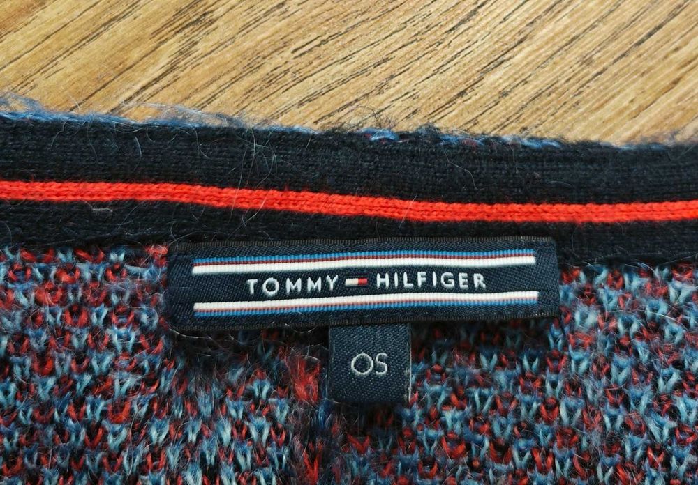 Tommy Hilfiger Mohair Оригинално дамско пончо жилетка One Size
