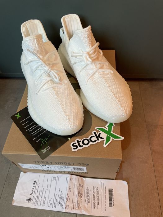 Adidas Yeezy Boost 350 V2 Triple White , Poze Reale