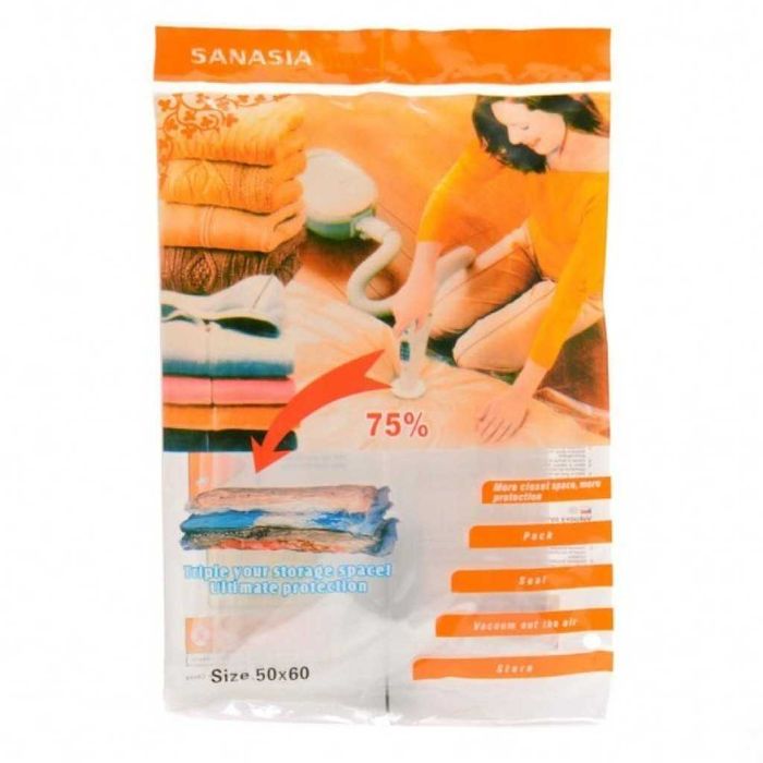 Вакуумиращи пликове за съхранение на дрехи и аксесоари – 50 × 60 cm