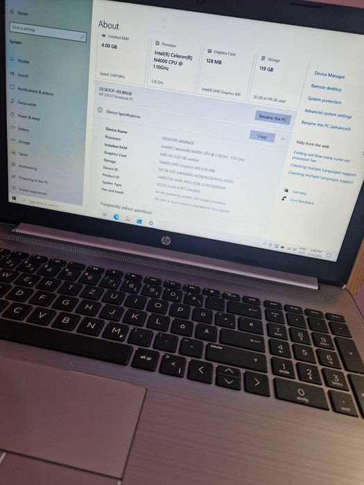 Vand laptop hp 250 g7