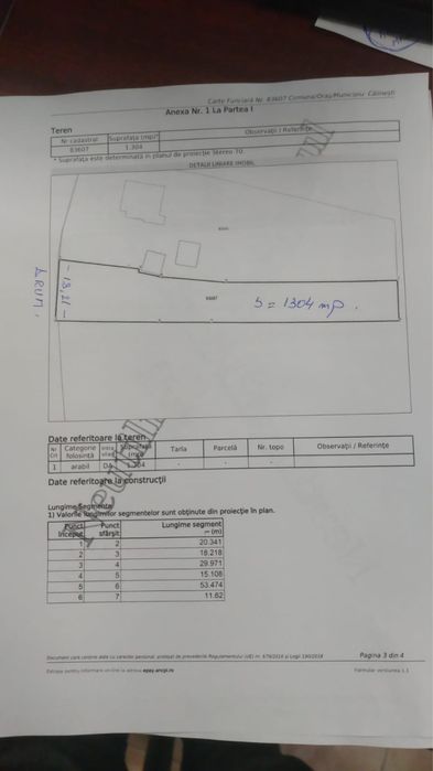 Teren intravilan Calinesti