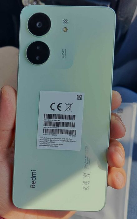 Redmi 13 C yangi pachka telefon. Xotira 6/128, Batareka 5000, Kamera50
