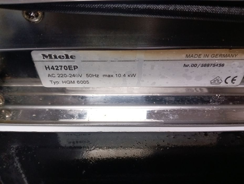 Иноксова печка за вграждане Миеле Miele  PIROLISE с 2 години гаранция!