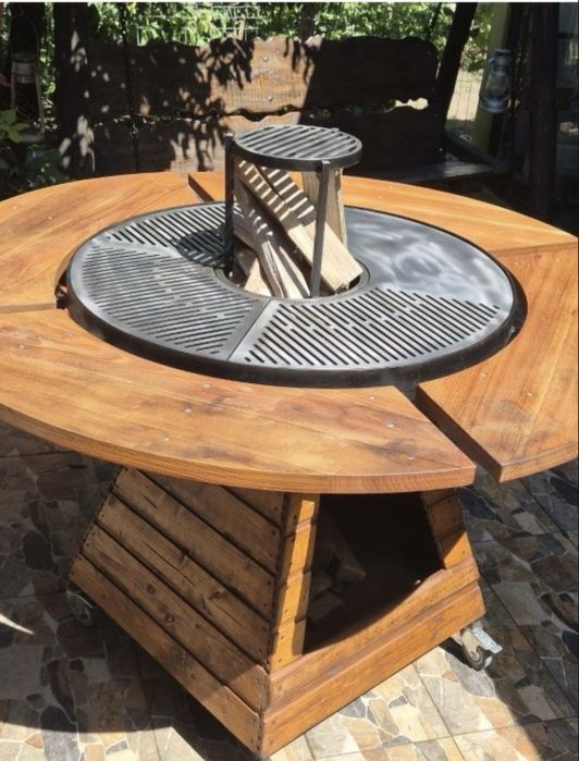 Masină de gătit cu plită si gratar/soba/friptura/pastrama