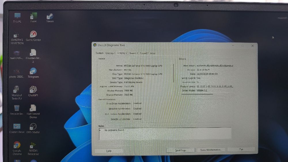 HP Victus RTX4060 8Gb