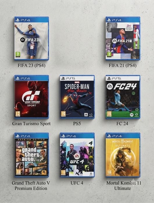 Диски для ps 4-ps5