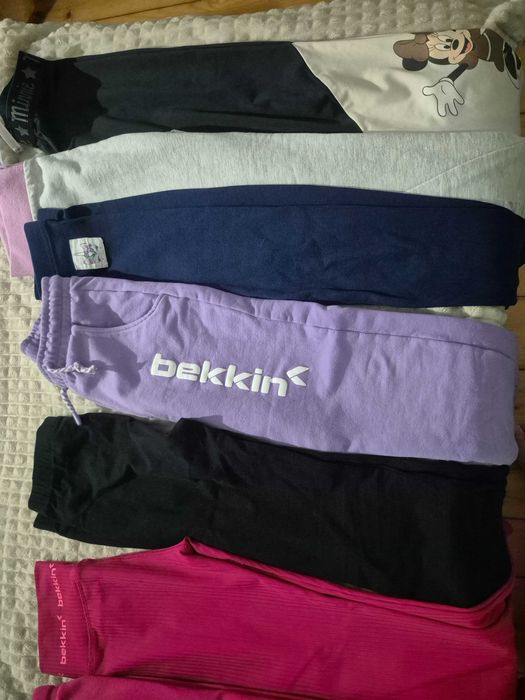 Lot colanti si pantaloni fete 8-9 ani