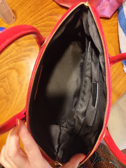 Чанта голяма червена