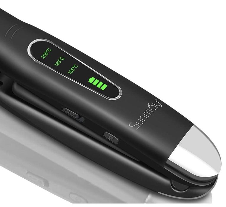 НОВО!!! Безжичен преса и маша за коса 2 в 1 Sunmay Voga