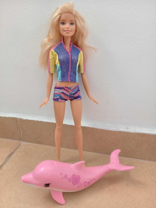 Seturi Barbie calatorie, cu catel, pizza, animale, bicicleta, delfin