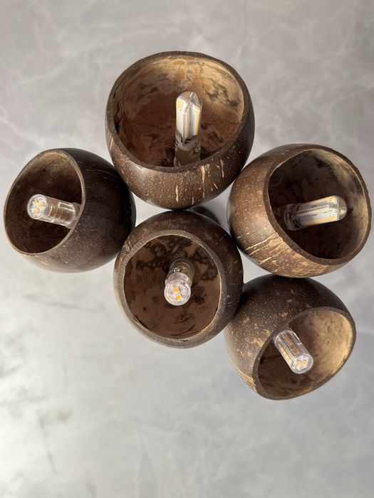 Lustra nuca cocos 5 becuri Haiki Urban Nature