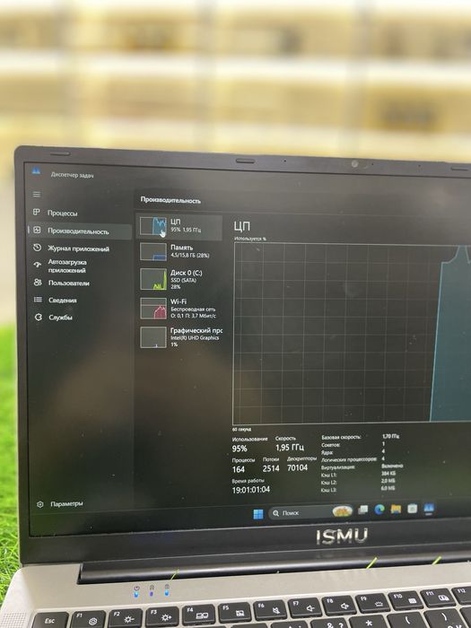ноутбук Ismu , ssd 512gb
