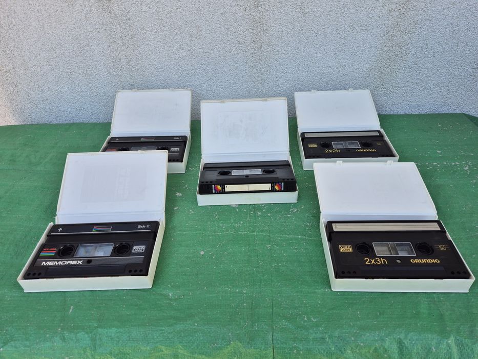 Vând 15 casete video 2000 VCC originale Grundig,Siemens,120,240,360min