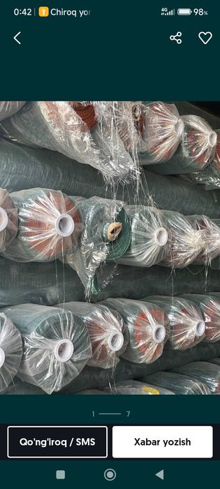 Optim va metraj soya setkala bor 2500 soʻmdan bowlanadi