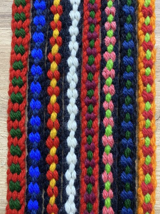 Вълнени плоски и кръгли коланчета подходящи за народни носии