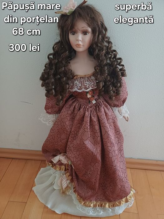 Păpuși mari din porțelan(60/68 cm)