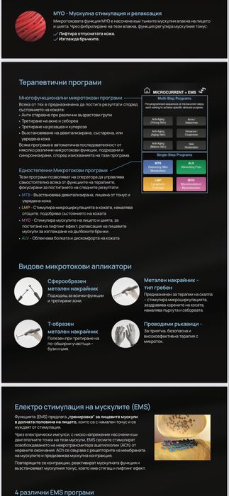 Eve апарат за почистване на лице и мускулна  стимулация . Face yoga